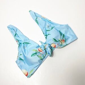 Bikini Blue Flower Print Large Swimming Wo…